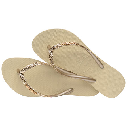 Slim Glitter II Sand Grey Kadın Terlik