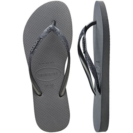 Slim Glitter Grey Kadın Terlik