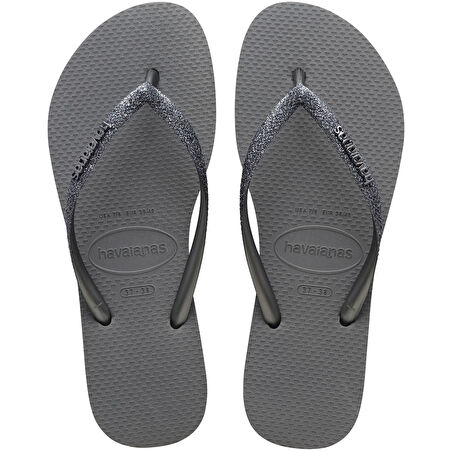 Slim Glitter Grey Kadın Terlik