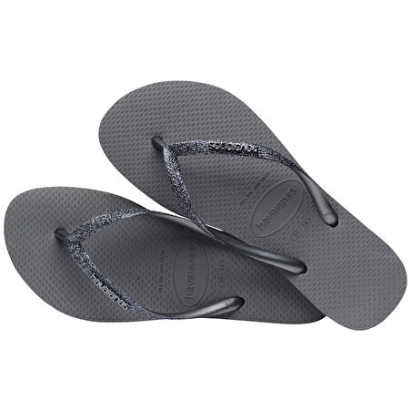 Slim Glitter Grey Kadın Terlik