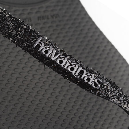 Slim Glitter II Black Dark Grey Kadın Terlik