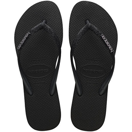 Slim Glitter Black Kadın Terlik