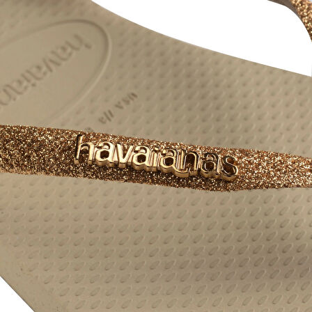 Slim Glitter Sand Grey Kadın Terlik