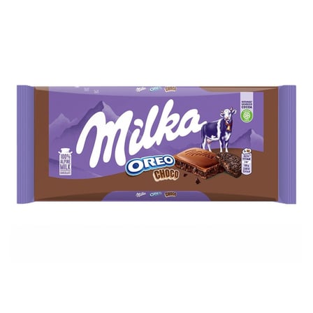 Milka Oreo Choco Sütlü Bisküvi Parçalı Çikolata 100 G - 7 Adet