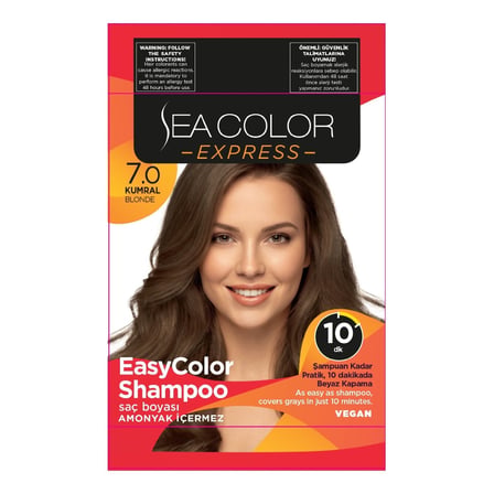 Sea Color Express Şampuan Boya 7.0 Kumral 60 Ml - 5 Adet