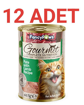 Fancy Paws Kuzu Etli Yetişkin Kedi Konserve Maması x 12 Adet