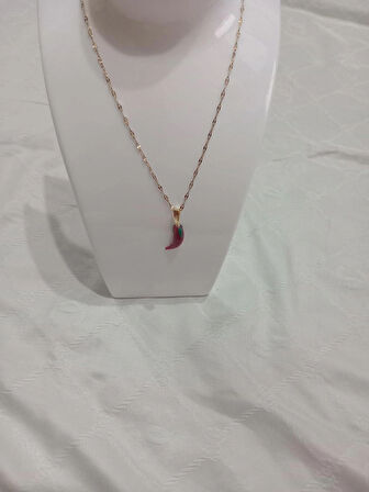 BİBER UÇLU MODERN KOLYE