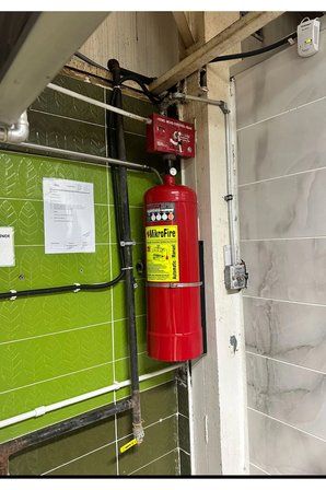 6.2 galon 1 takım telli sistem davlumbaz söndürme sistemi montaj hariç 4 yıl garanti