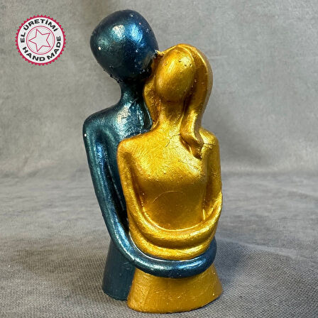 Uretti - Hülya 6683 El Yapımı Dekoratif Sarılmış Çift Biblo