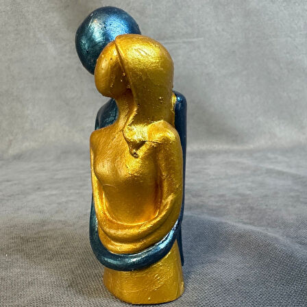 Uretti - Hülya 6683 El Yapımı Dekoratif Sarılmış Çift Biblo