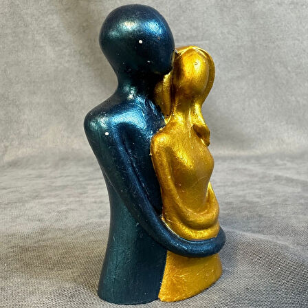 Uretti - Hülya 6683 El Yapımı Dekoratif Sarılmış Çift Biblo