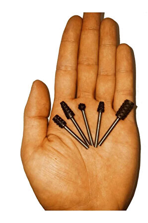 Gravür Mini Törpü Uçları 5 Parça Ahşap Mini Törpü Seti Gravür Makinalarına Uyumlu