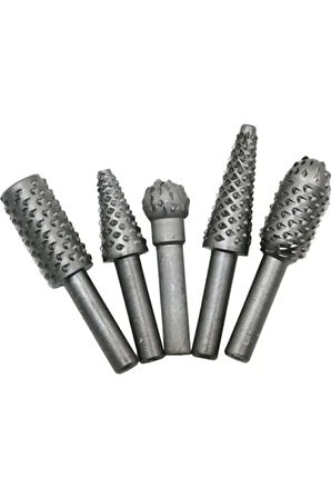 5 Parça Döner Törpü Tahta Ahşap Oyma Hobi Seti Matkap İçin