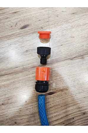 BAHÇE MUSLUĞU VE BATARYA ADAPTÖRÜ 1/2-3/4 ÇİFT ÖLÇÜ VE HORTUM BAĞLANTI ADAPTÖRÜ 1/2