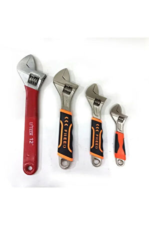 1 Adet 10" 250x30 Ayarlı Ingiliz Anahtarı Pik Döküm Çelik Kurbağacık