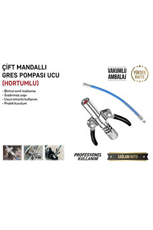 ÇIFT MANDALLI GRES POMPA UCU HORTUMLU