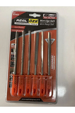 Mini Eğe Seti 18 Cm 6 Parça