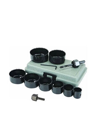 11 Parça 19-64 Mm Alçıpan Ahşap Delme Panç Seti