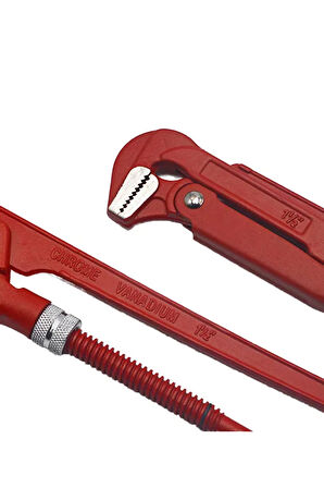 Maşalı Boru Anahtarı 1,5'' Parmak 65mm Chrome Vanadium Çelik Ayarlı Ingiliz Boru Anahtarı