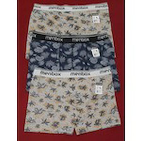 Erkek Boxer Paket İçeriği 3 Adet
