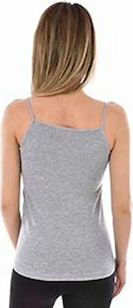 Kadın Ribana Ince Askılı Atlet 2'li Paket Siyah Renk Beden 4 (L)