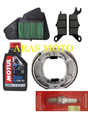 Honda Dio 110 Bakım Seti Orj.Bujili , Tüm Yıllara Uyumlu -Arasmoto