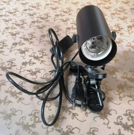Mandallı Dimmer Özellikli Lamba Tutucu Sürüngen Isıtma Uva-uvb