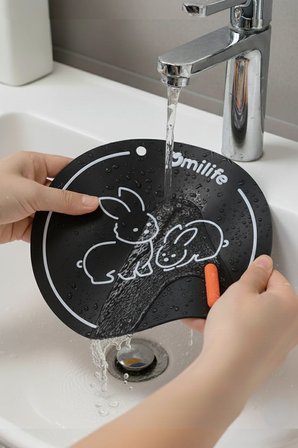 Siyah Renk Banyo Ve Mutfak Lavabo Koku Önleyici Gider Koruyucu Silikon Sızdırmaz Ped