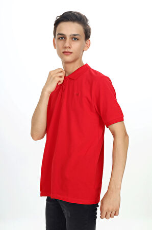 Erkek Çocuk Lacost(Yüksek Kaliteli Pike Dokuma) Noktalı Polo Yaka Tshirt