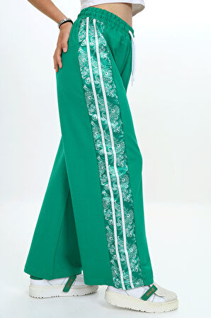 Kız Çocuk Rahat ve Şık Yan Desenli Jogger Pantolon