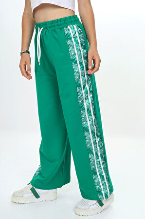 Kız Çocuk Rahat ve Şık Yan Desenli Jogger Pantolon