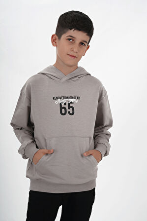 Erkek Çocuk Kapüşonlu Uzun Kol Sweatshirt