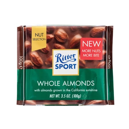Ritter Sport Tane Bademli Sütlü Çikolata 100 G - 2 Adet
