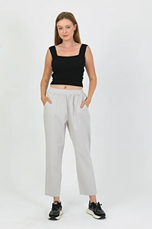Nomira Beli Lastikli Gabardin Pantolon TNS-4156