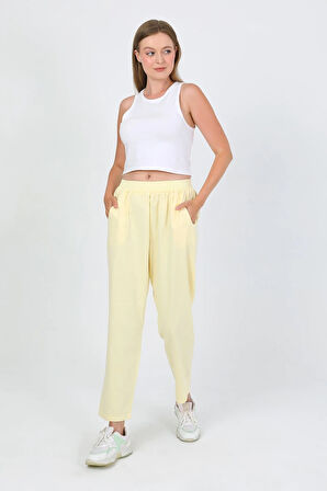 Nomira Beli Lastikli Gabardin Pantolon TNS-4156