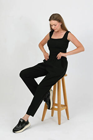 Nomira Beli Lastikli Gabardin Pantolon TNS-4156