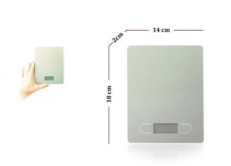 AEK-Tech C310 Dijital Hassas Mutfak Tartısı Terazi 5kg Geniş Yüzey 1g Çözünürlük