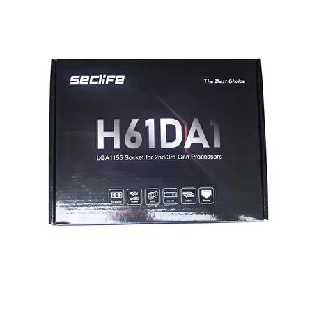 Seclife H61 H61DA1 S+V+L Hdmı M.2 SSD DDR3 MATX 1155p Box