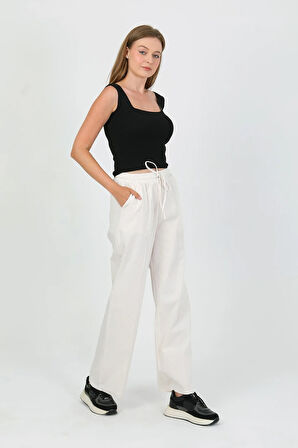 Rovira İplik Detay Gabardin Pantolon TNS-4157