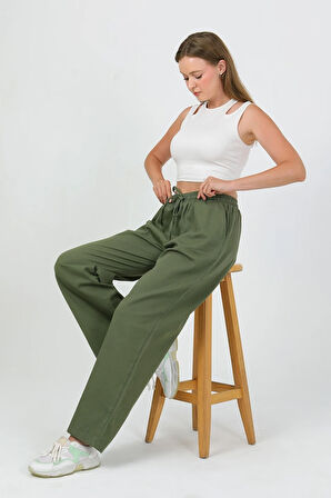 Rovira İplik Detay Gabardin Pantolon TNS-4157