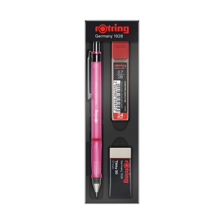 Rotring Visuclick Uçlu Kalem Pembe+ Silgi+ 0,7 Uç - 5 Adet