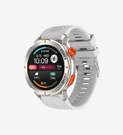 LinkTech S93 Premium Süper Amoled LT Watch Akıllı Saat (Gümüş)