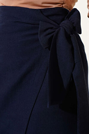 Noir Beli Kuşaklı Etek TNS-4158