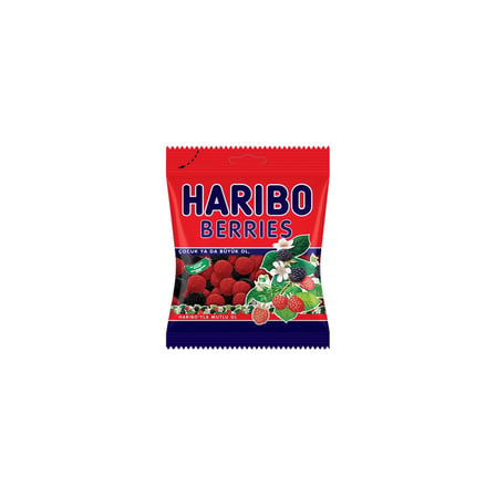 Haribo Yumuşak Şeker 80G Berries - Meyveli Lezzet 2'li Ekonomik Paket - 2 Adet