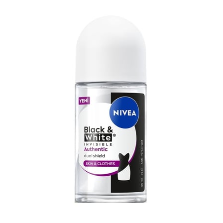 Nivea Kadın Roll-On Deodorant Black&White Invisible 50 Ml - 6 Adet
