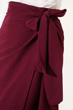 Noir Beli Kuşaklı Etek TNS-4158