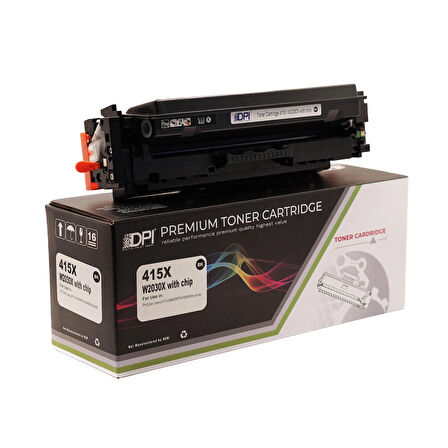 Dpi Toner HP 415X Siyah CHİPLİ Muadil Toner – M454 M479 – 7500 Sayfa