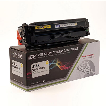 Dpi Toner HP 415X Yellow CHİPLİ Muadil Toner – M454 M479 – 6000 Sayfa