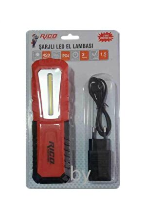 Rc0038 420 Lümens Şarjlı Led El Feneri El Lambası Mıktanıslı