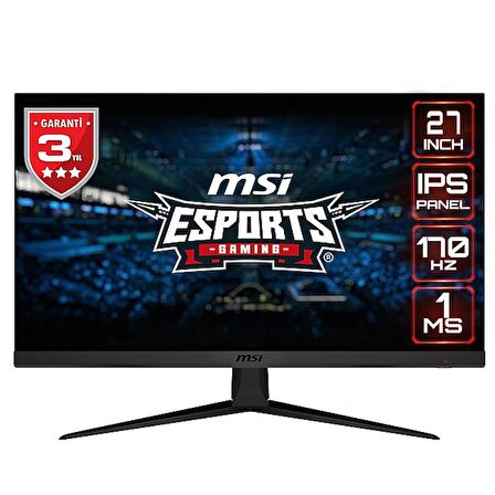 MSI 27" OPTIX G2712 170Hz 1ms HDMI DP FreeSync Premium FHD IPS Gaming Monitör Monitör